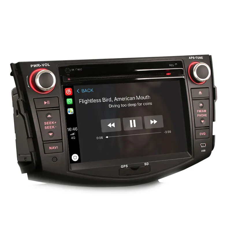 CarExc Android 9,0 автомобильный Muiltmedia плеер с CarPlay для Toyota RAV4 2006 2007 2008 2009-2012 с автомобильным gps навигационной системой