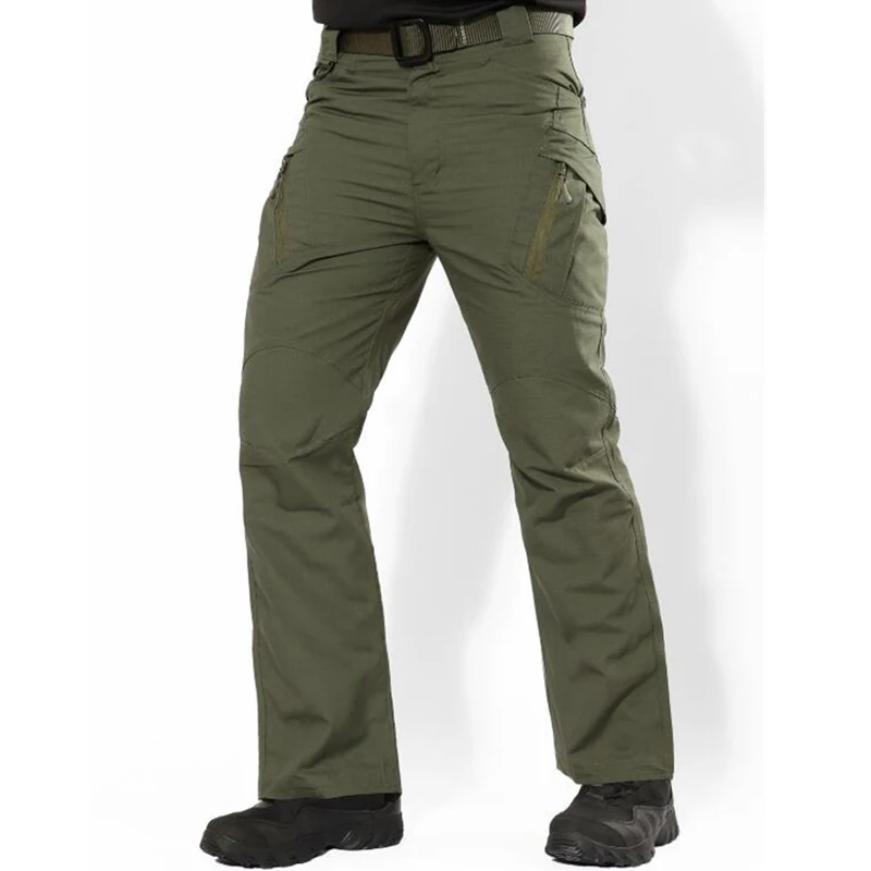 Men‘’s Jeans Casual Plus Size Cotton Breathable Multi Pocket Military Pant Vogue