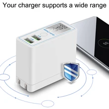 Быстрая зарядка адаптер Светодиодный дисплей USB зарядное устройство Быстрая зарядка QC 4,0 3,0 портативное зарядное устройство для iPhone samsung Xiaomi