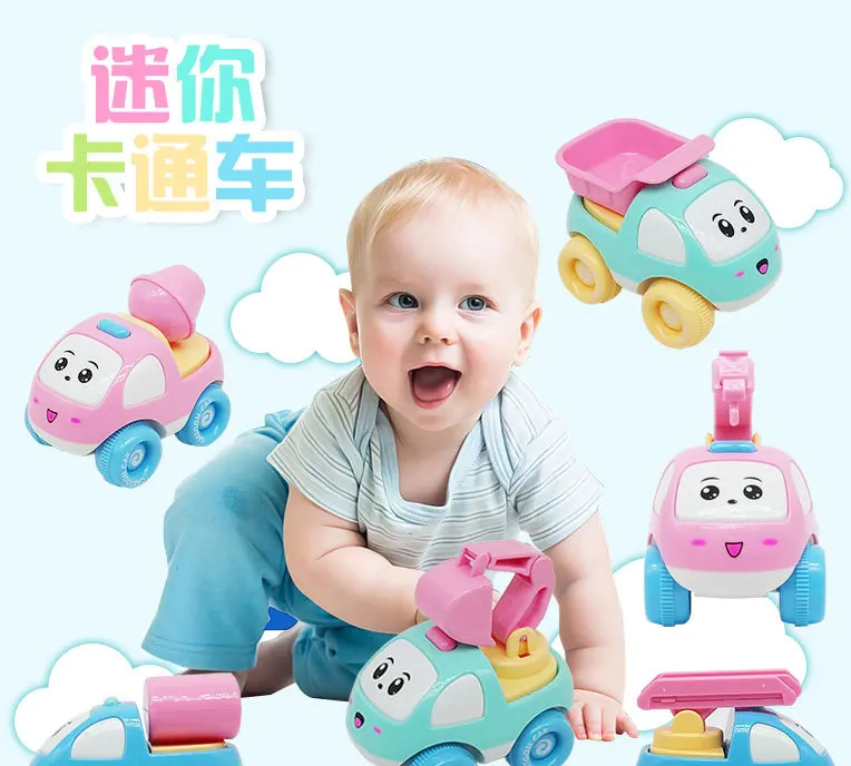 Детский игрушечный инерционный автомобиль yi zhi che с мультипликационным инерционным механизмом X, модель автомобиля