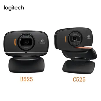 

Logitech B525/C525 HD 720P Webcam with Mic Rotatable Computer Desktop Auto Focus Camera Widescreen Video Work Home Accessories