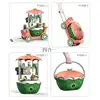 4 IN 1 Holiday Birthday Gift Children Girl Princess Pretend play Simulation Shopmarket hamburge Trolleys supermarket cart toy 5