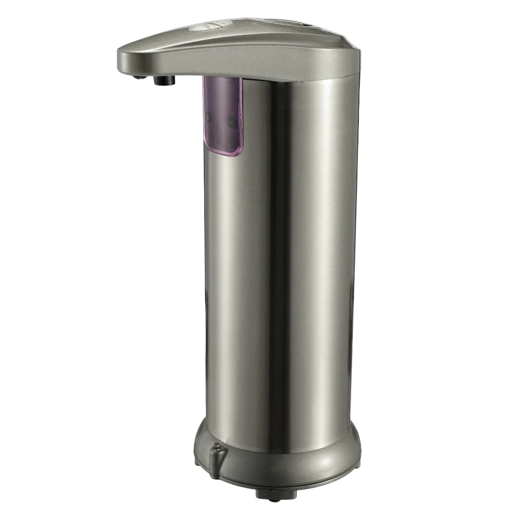 

250ml Automatic Soap Dispenser Stainless Steel Touchless Sensor Soap Bottle Soap Dispensers Pump Bottle for Bath/Washroom Hotel