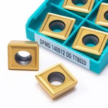 Alta qualidade SPMG140520 DG tt9030 externo grooving ferramenta titular lâmina de carboneto torneamento spmg 140520 lâmina liga dura 10 pçs +