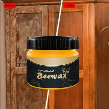 

Wax Butter Solid Wood Wood Seasoning Beewax Maintenance Beeswax Wear Waterproof Cleaning Polishing Furniture Resistant Care R1M4