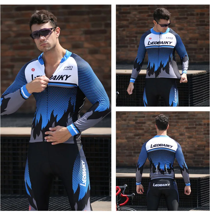 LEOBAIKY Pro Набор велосипедных Джерси для мужчин, велосипедная одежда Roupa Maillo ciclismo, комплекты Джерси с длинным рукавом, велосипедная одежда для велоспорта, мужской костюм для верховой езды