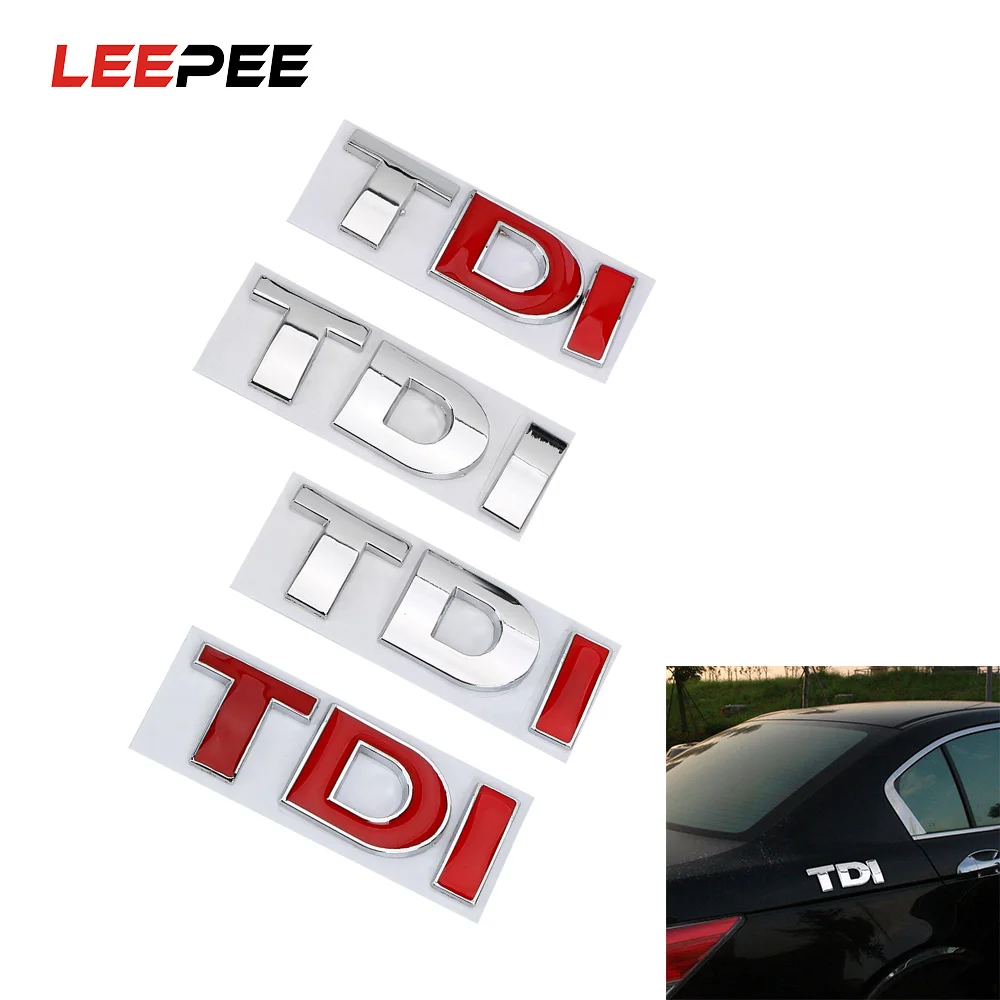 LEEPEE TDI логотип автомобиля стикер 3D металлический турбо прямой впрыск эмблема