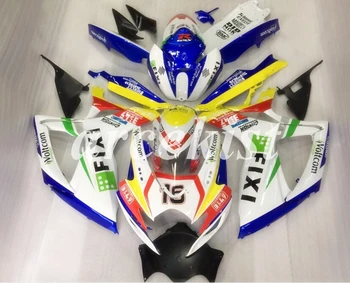 

New ABS Full Fairings Kit Fit For SUZUKI GSX-R600 GSX-R750 06 07 R600 R750 K6 GSXR 600 750 2006 2007 body set Hot sales FIXI