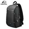 Kingsons 13'' Chest Bag Black Single Shoulder Bags With USB Charging Waterproof Nylon Crossbody Bags Messenger Bags Hot-selling ► Photo 2/6