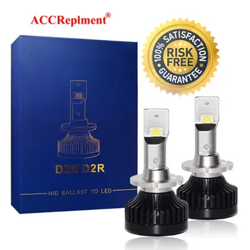 

D2S D2R LED Headlight Bulbs Conversion Kit LED CSP Chips 6000K White For Fog Lamp High&Low Beam Light Bulbs Replacement
