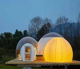 Надувная палатка-пузырь для дома на заказ прозрачная отелей диаметр 3 м/4 м/5 м