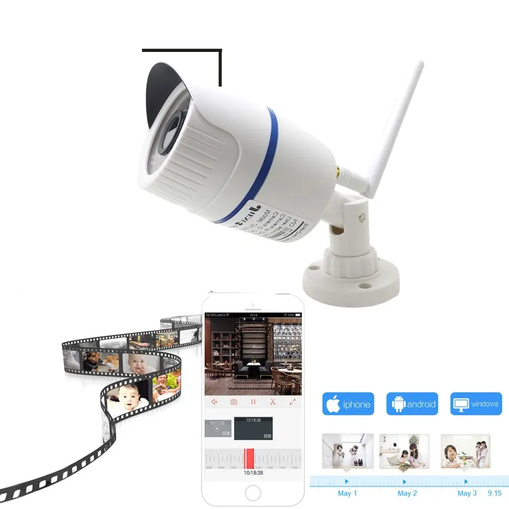 

Baby Sleeping Monitors WIFI 1080P Waterproof IP Camera ONVIF H.265 Auto Night Version M-otion Detection Home WIFI Camera Safety