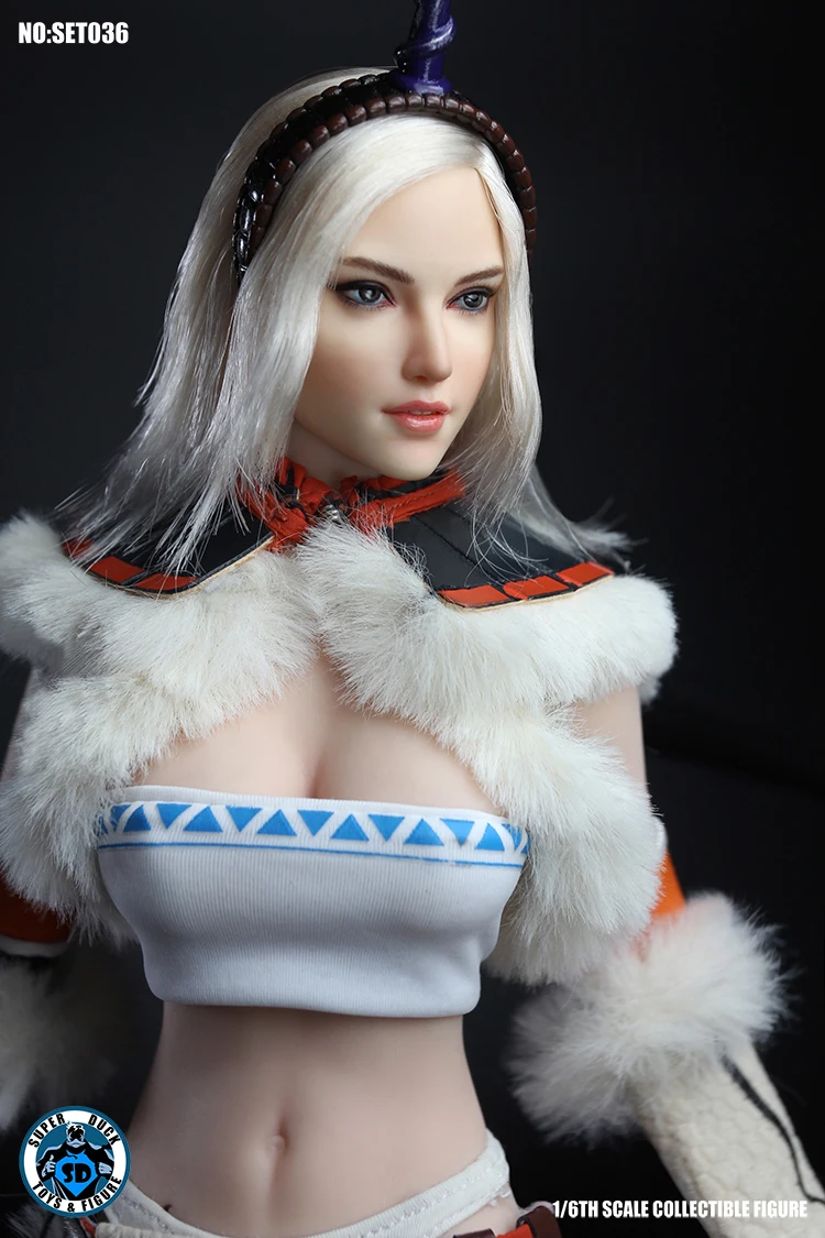 Супер утка SET036 Сексуальная Женская Охотница боевой костюм w/Head 1/6 Fit Phicen большой бюст тела