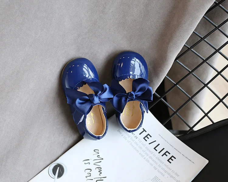 Baby Girls Shoes Patent Leather Princes Shoes Big Bow Mary Janes Party Shoes For Kids Dress Shoe  Autumn Spring Child Baby children's sandals near me