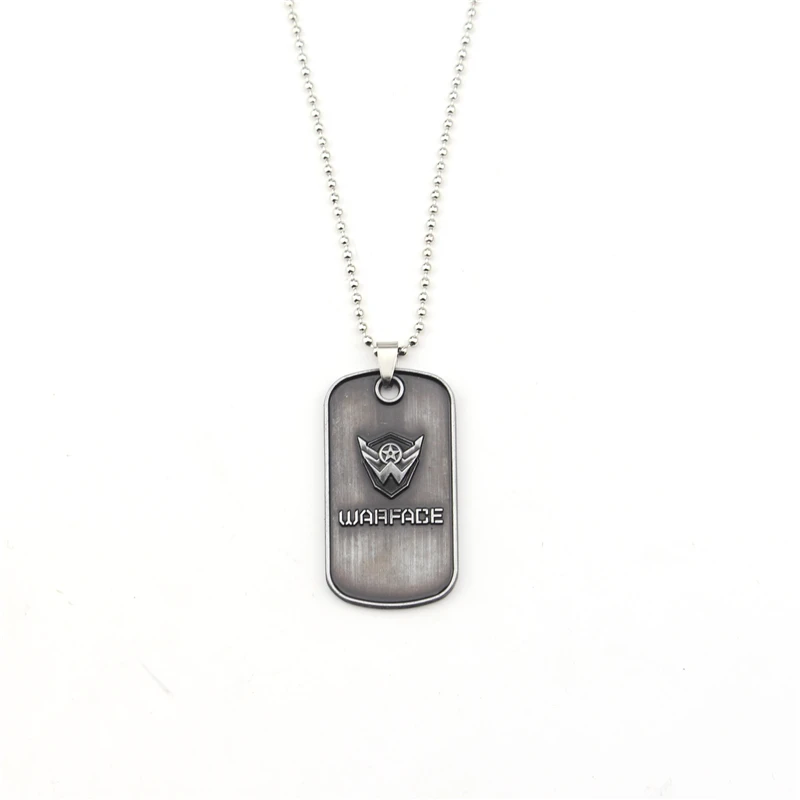 Necklace-N228 Высокое качество Warface брелок для ключей Аксессуары Новое поступление черные Серебристые брелоки для лучших друзей из нержавеющей стали - Цвет: Necklace-N228