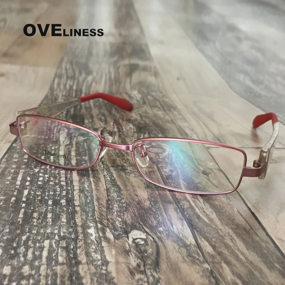 Оправы для очков женские очки по рецепту розовые оправы для очков титановые очки для близорукости оправы для очков квадратные компьютерные очки