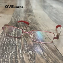 Оправы для очков женские очки по рецепту розовые оправы для очков титановые очки для близорукости оправы для очков квадратные компьютерные очки
