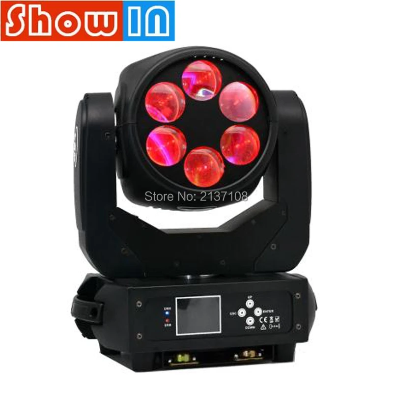 Светодиодный фсветильник с подвижной головкой 6*40 Вт RGBW DMX512 люмен сценический