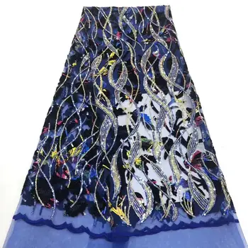 

Gold Lace Fabric Velvet Lace Fabric Embroidery nigerian Lace Fabric 2019 High Quality Lace Wedding Sequins African lace Fabric