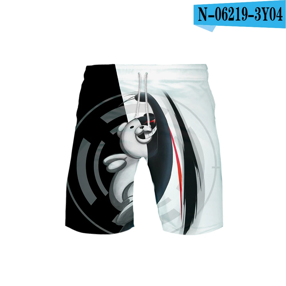 Monokuma 3D пляжные шорты мужские эксклюзивные модные летние повседневные шорты модные хип хоп Короткие 3D Брюки пляжная одежда 6XL - Цвет: 9