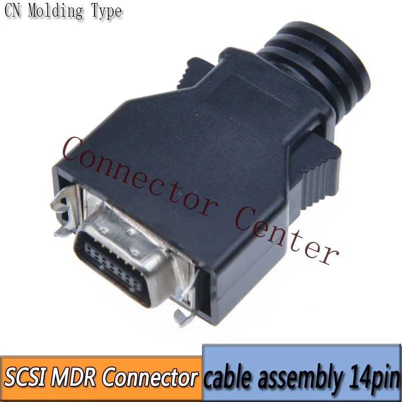 

Соединитель кабеля MDR, штекер, 14-контактный разъем SCSI CN