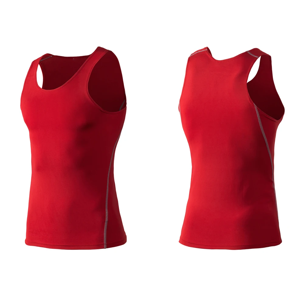 Fashion Fat Male Training Polyester 7 Colors Sport Fitness Gym Athletic Shirts Sleeveless Tops Sport Vest Comfortanble S-3XL