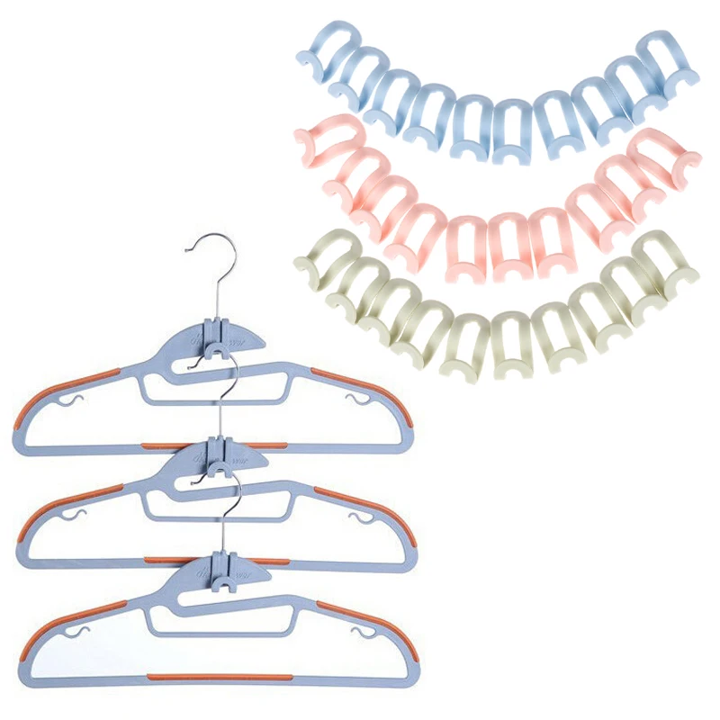 

5 шт. Антискользящая одежда вешалка для дома из пластика легко крюк шкаф, органайзер для хранения стойку держатель крюка DIY CreativeClothes вешалка
