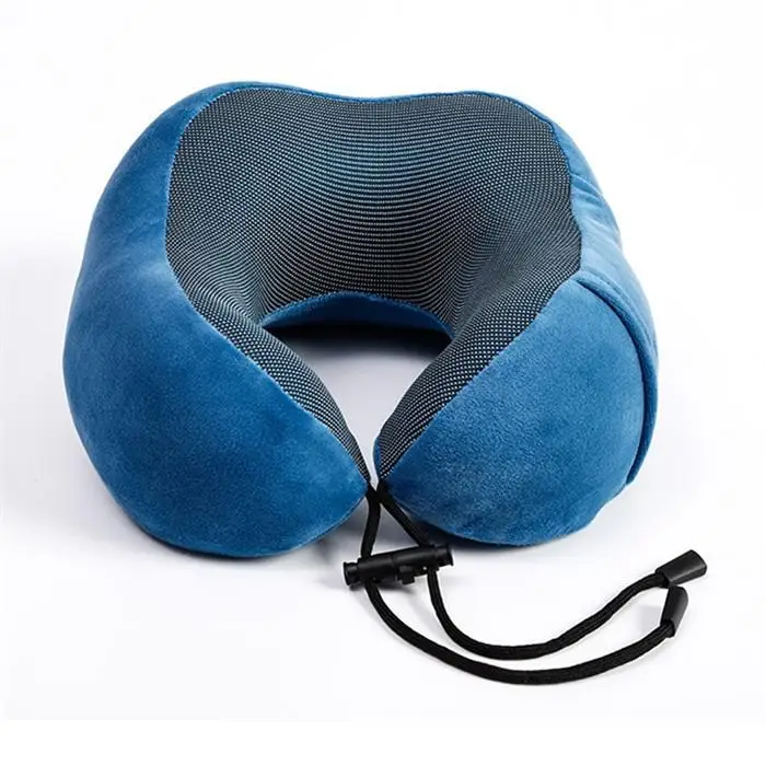 Soft U-shape Memory Pillow Health Travel Rebound Foam U-shaped Pillow Neck Velvet Support