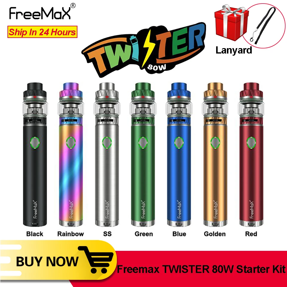 Оригинальная электронная сигарета FreeMax TWISTER 80 Вт pod vape pen начальный комплект