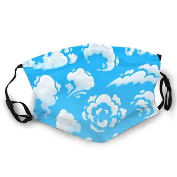 

Various Clouds Double-sided printed dustproof and windproof mask, can be cleaned and reused, suitable for outdoor sports
