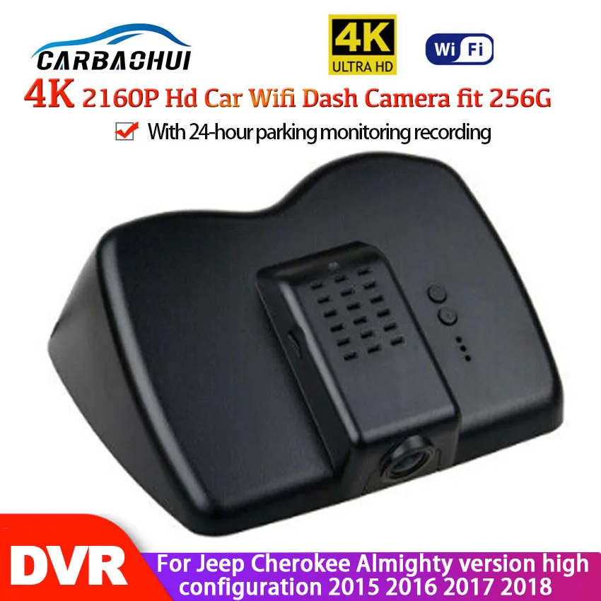 

4K Wifi Hidden Car DVR Dash Cam Camera Video Recorder For Jeep Cherokee Almighty version high configuration 2015 2016 2017 2018