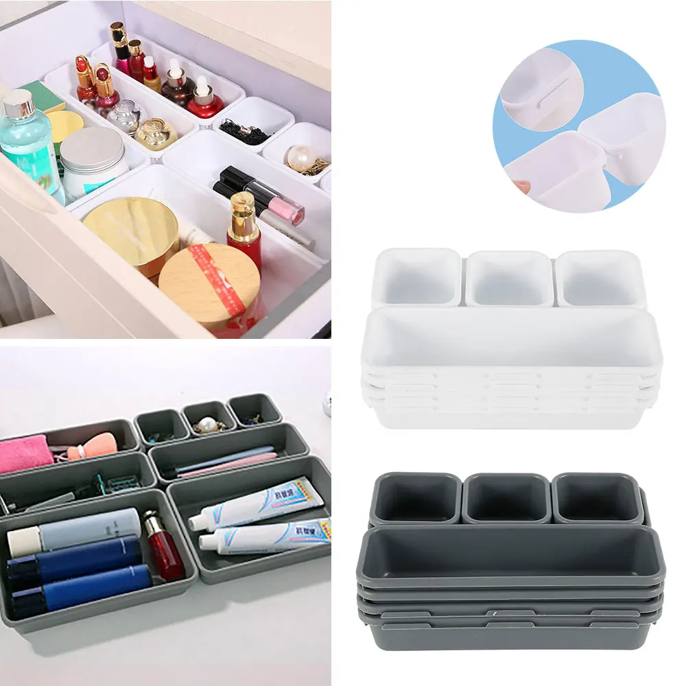 8 шт./компл. органайзер для хранения Коробка для дома, выдвижного ящика ...