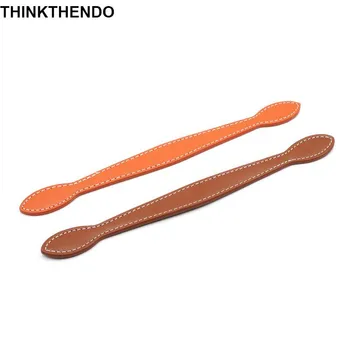 

29cm Faux Leather Purse Handle Handbag Shoulder Bag Strap Replacement with Ear Shape End for DIY Suitcase Accessories