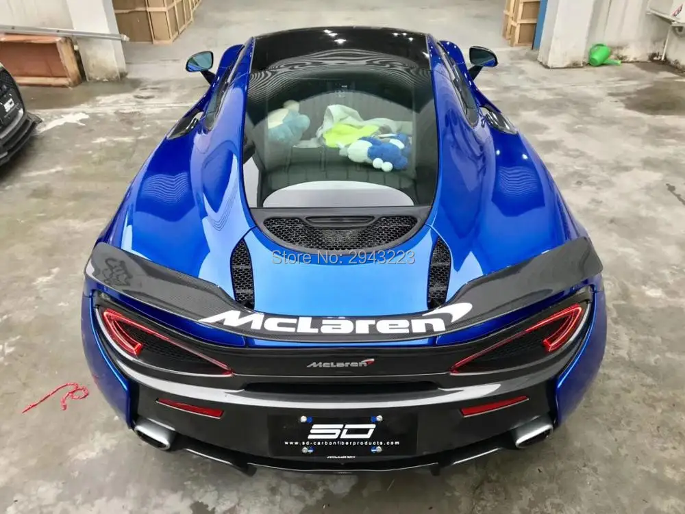 Для mlaren 570S 540C 570GT NOVITEC стильные автомобильные аксессуары высокого качества из настоящего углеродного волокна задний багажник спойлер крыло украшение