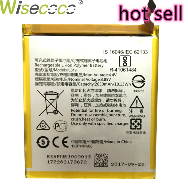 WISECOCO 100% New Original 2630mAh Battery HE319 For Nokia 3 TA-1020 TA-1028 TA-1032 TA-1038 Phone In Stock With Tracking Number WISECOCO 100% New Original 2630mAh Battery HE319 For Nokia 3 TA-1020 TA-1028 TA-1032 TA-1038 Phone In Stock With Tracking Number