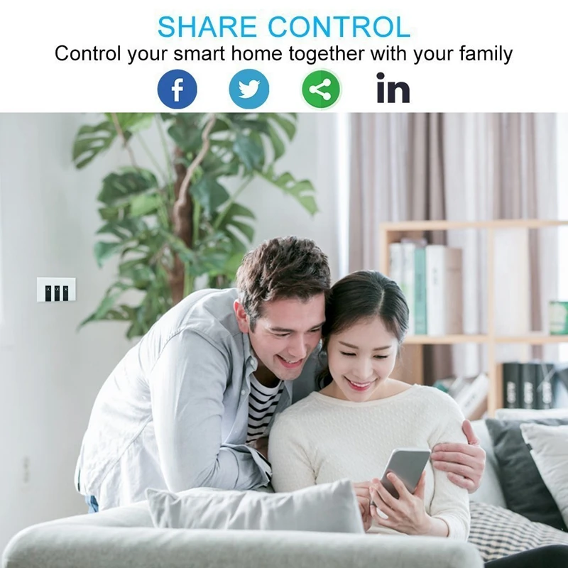 Smart Switch Wifi Remote Light Switch Universal Module Relay, Wireless Voice Control and Timer Switch, Work with Amazon Alexa Ec