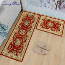 SunnyRain 1-шт печатных Красной области ковры для спальни ковры и ковры для кухни Ванная комната ковры моющиеся Нескользящие S35