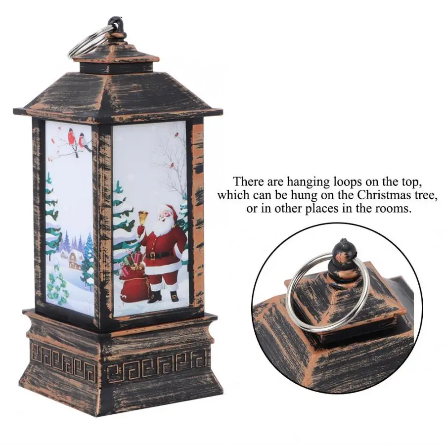 Светодиодный светильник-подсвечник в стиле ретро, Рождественский Декор для домашнего стола, стеклянная свеча