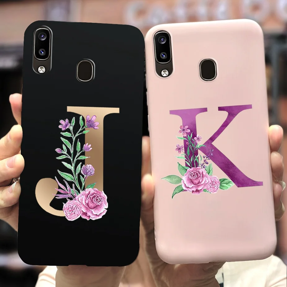Cute Silicone Alphabet Design Phone Case - Soft Protective Bumper Cover