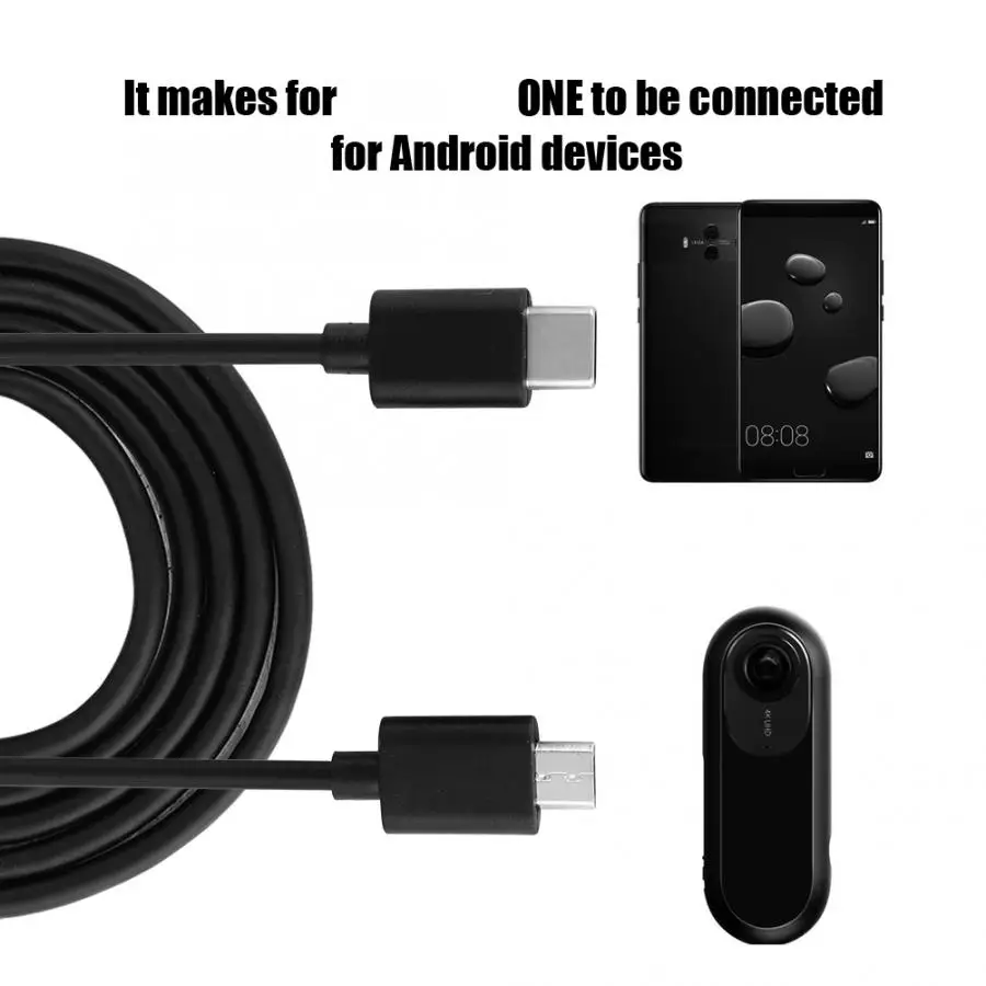 Телефонный кабель адаптер для Insta360 ONE для все микро-usb для устройств на аndroid и usb type-C Интерфейс