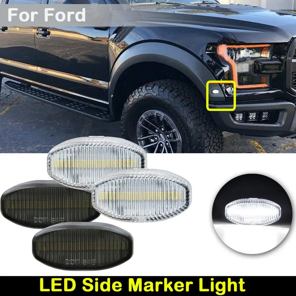Для Ford F150 SVT Raptor 2010 2014 прозрачные или дымчатые линзы автомобильные передние белые