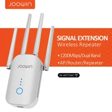 New 1200Mbps Wireless Wifi extender Wifi Repeater/Router Dual Band 2.4&5.8Ghz 4 Wi fi Antenna long Range Signal Amplifier