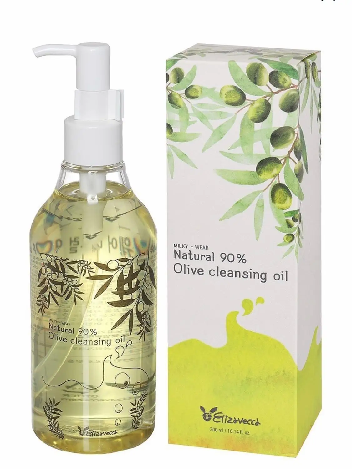 Elizavecca Масло гидрофильное c оливой 90% Natural Olive Cleansing Oil 300 мл | Красота и здоровье