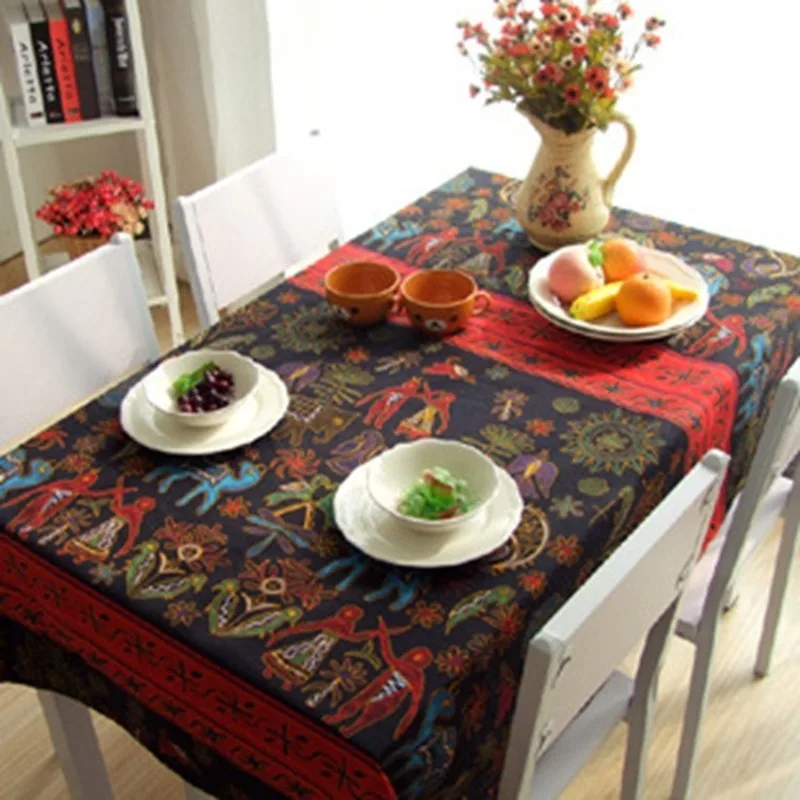 

Cotton and Linen Home Southeast Asian Tablecloths Coffee Table Cloth Tablecloths Cover Table