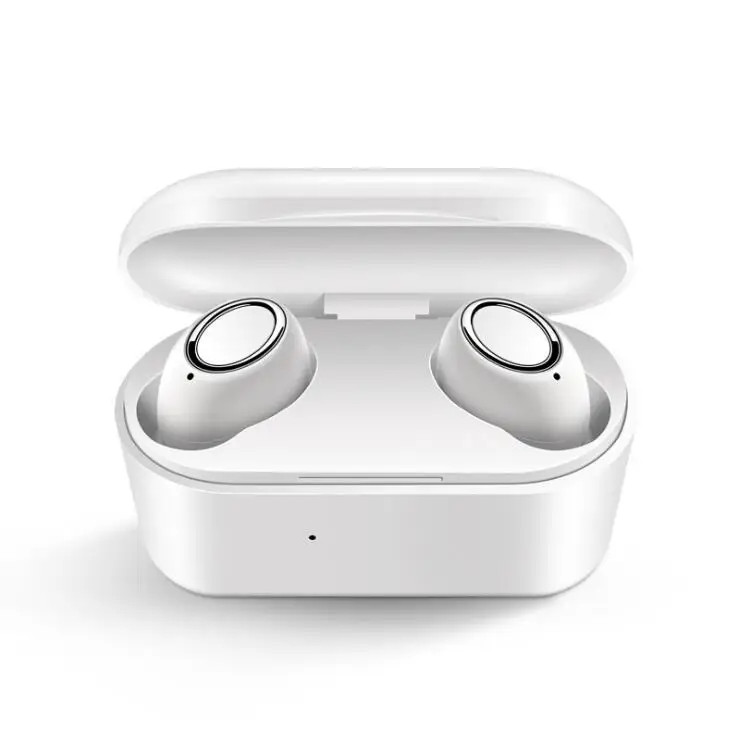 Беспроводные Bluetooth наушники стерео наушники для Iphone Мини гарнитура спортивные наушники с зарядным устройством для Xiaomi для samsung - Цвет: White
