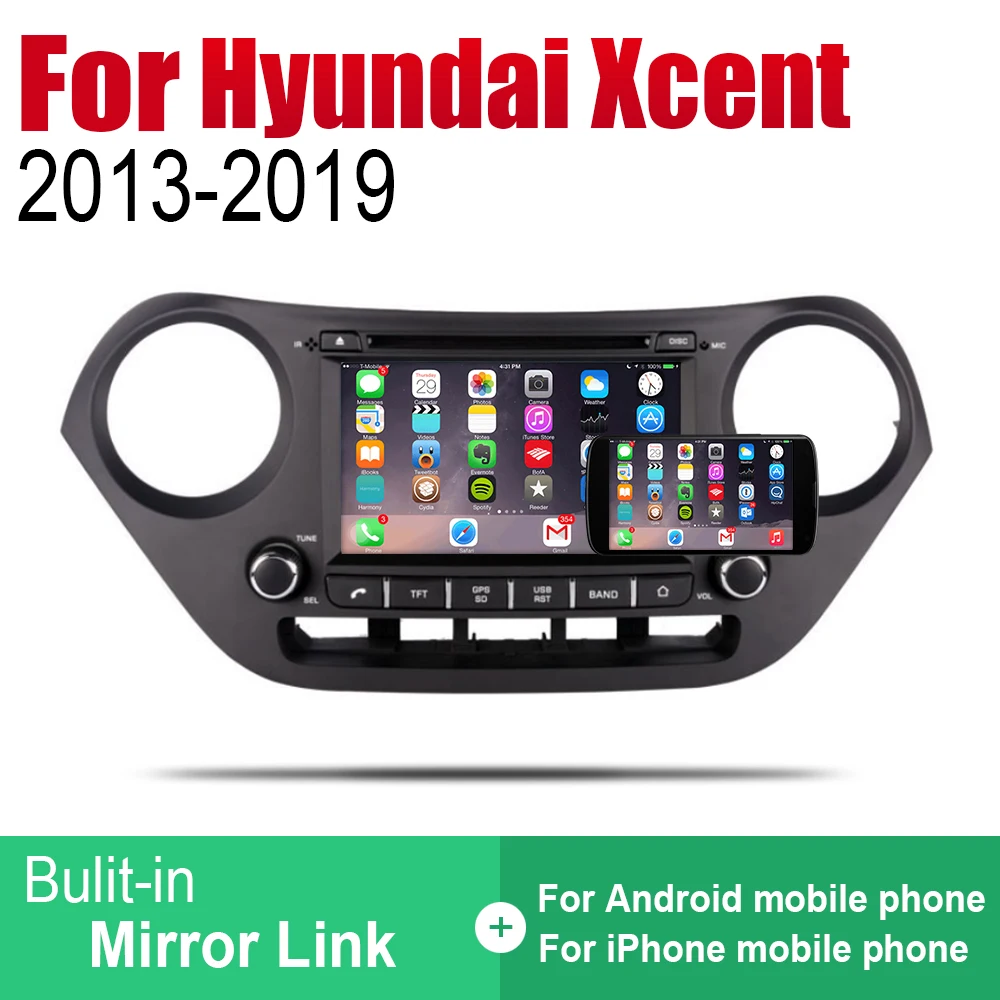 Автомобильный радиоприемник ZaiXi Android стерео DVD GPS навигация для Hyundai Xcent 2013 2014 2015 2016