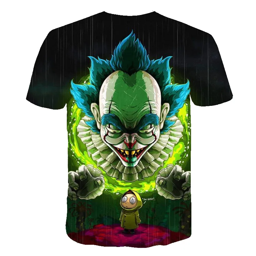 Nuevo Rick y Morty 3D impresión Camiseta cuello redondo manga corta унисекс verano мужские футболки Рик Морти camisetas хип-хоп n