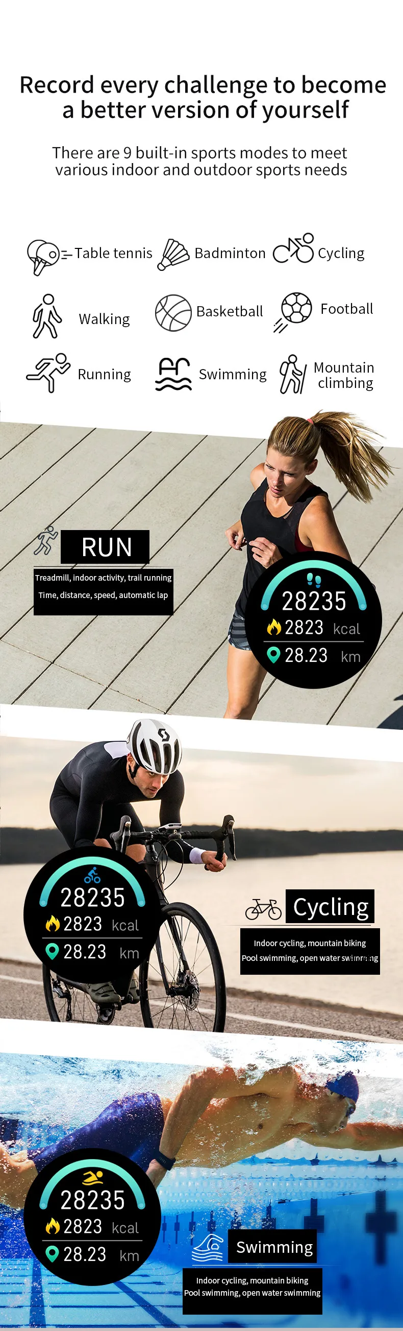 Ravi P1 Smartwatch часы с монитором сердечного ритма артериального давления спортивные фитнес-трекер шагомер спортивные Смарт-часы для мужчин и женщин
