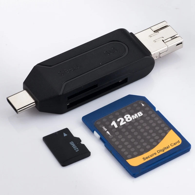 Мини 5-в-1 Micro-SD кард-ридер Многофункциональный Тип usb-c USB C/USB/Micro-USB TF/SD карты OTG USB 2,0 для samsung смартфонов Macbook