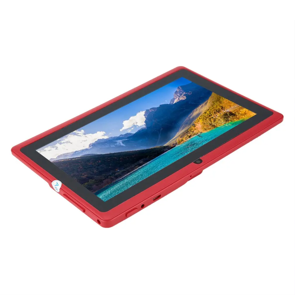 7 дюймов планшеты для детей PC 512MB+ 4GB A33 quad core Dual camera 1024*600 Android 4,4 Tablet PC с силиконовой крышкой